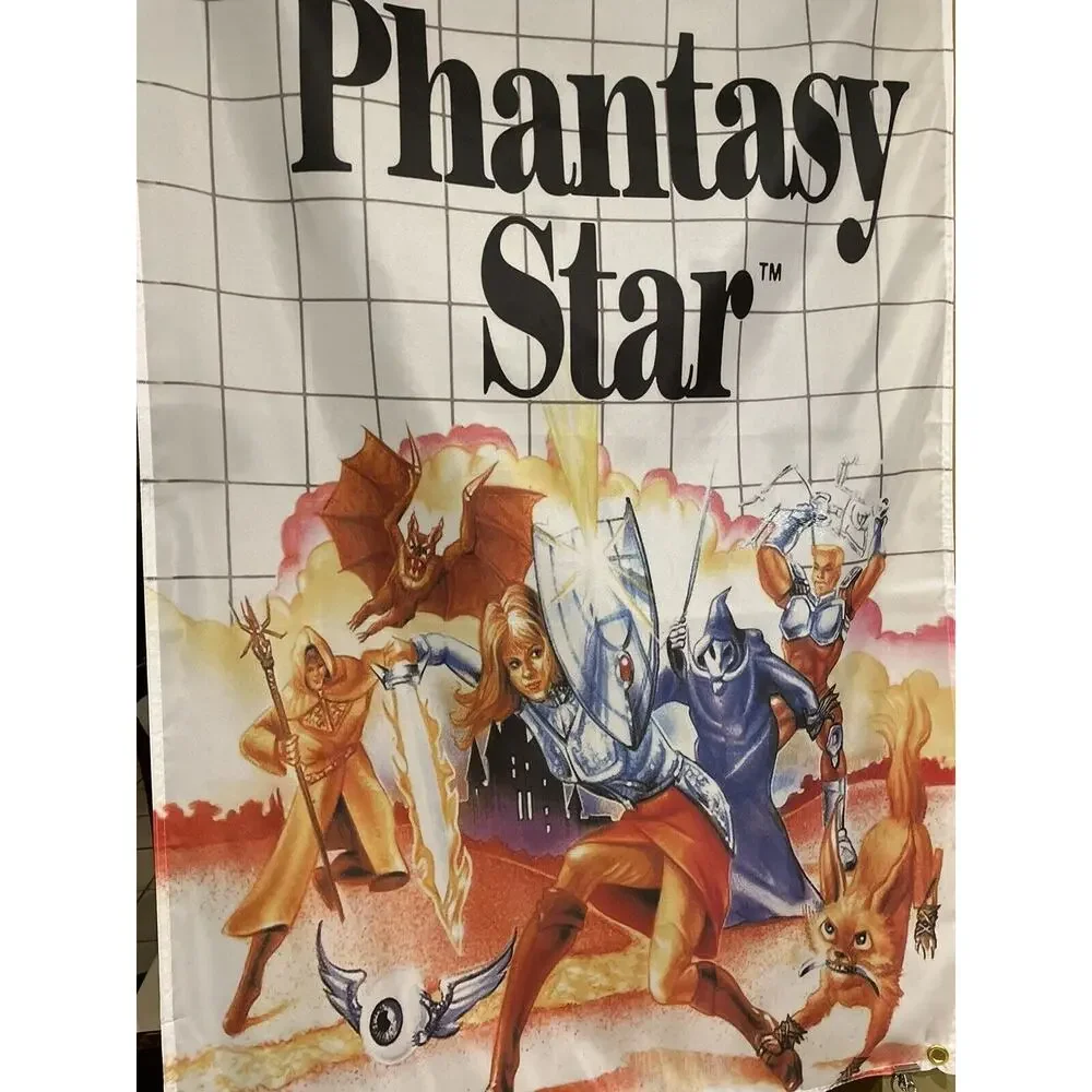 Phantasy Star 5ft Flag Sega Master System 1988 Banner Poster